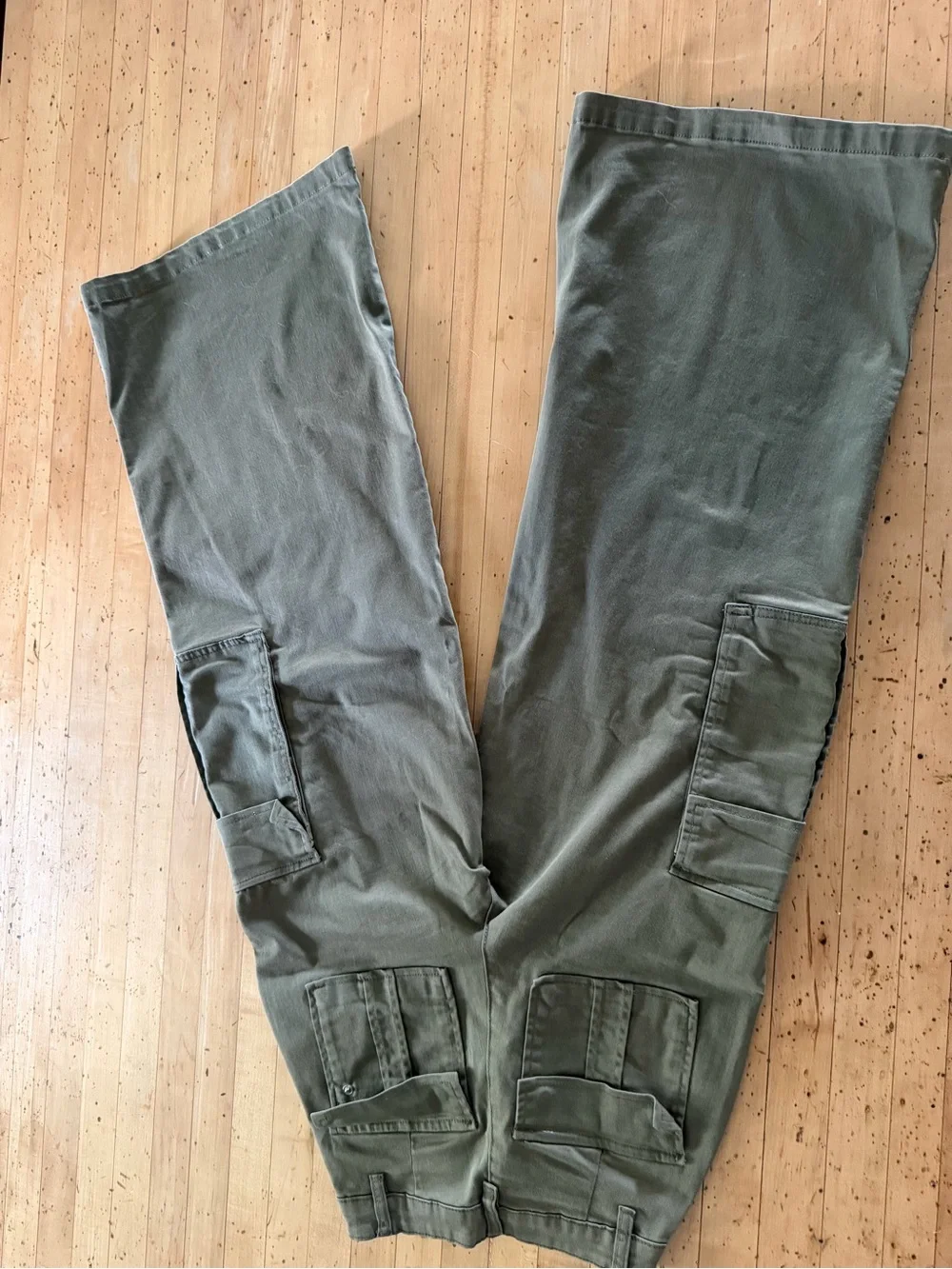 Olive Wide-Leg Pants - W24